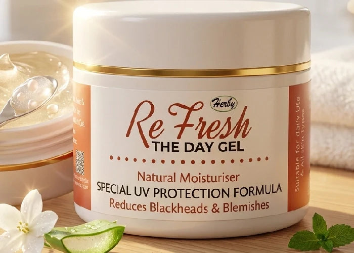 Refreshing natural moisturizer gel for face glow.